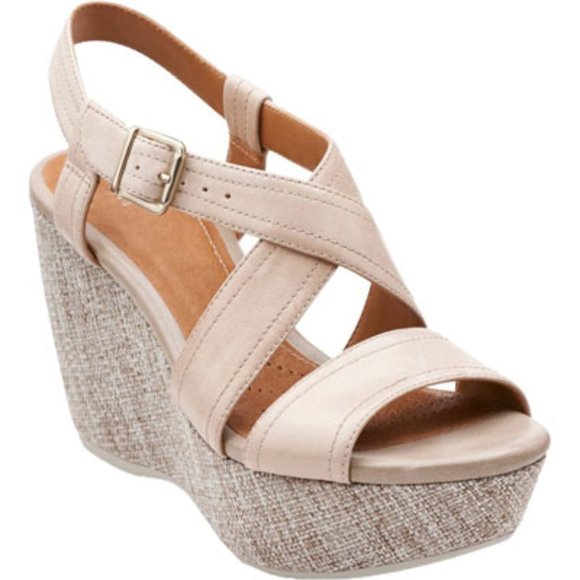 NWT Clark's Artisan Wedge Sandal Nadene Ziva 8.5 - Picture 2 of 2